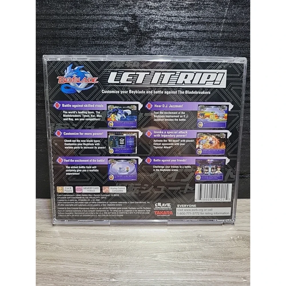 Beyblade Sony PlayStation 1 PS1 2002 Crave Entertainment CIB SLUS-01489